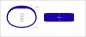 Preview: RFID Silikon Armband SILA09 NXP MIFARE Classic 1K 4 byte (13,56MHz) Blau