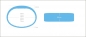 Preview: RFID Silikon Armband SILA09 NXP MIFARE Classic 1K 4 byte (13,56MHz) Hellblau