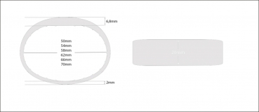RFID Silikon Armband SILA09 NXP MIFARE Classic 1K 4 byte (13,56MHz) Weiß