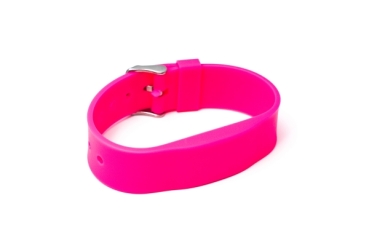 RFID Silikon Armband SILA09a NXP MIFARE Classic 1K 4 byte (13,56MHz) Neonpink