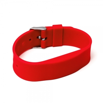 RFID Silikon Armband SILA09a NXP MIFARE Classic 1K 4 byte (13,56MHz) Rot