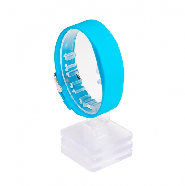 RFID Silikon Armband SILA09a NXP MIFARE Classic 1K 4 byte (13,56MHz) Hellblau